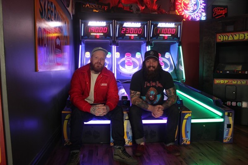 Sean Baltzell (pictured left) will soon debut an independent record label to complement his upcoming cocktail and vinyl-themed bar and lounge, Takashima Records. - MELISSA BUELT