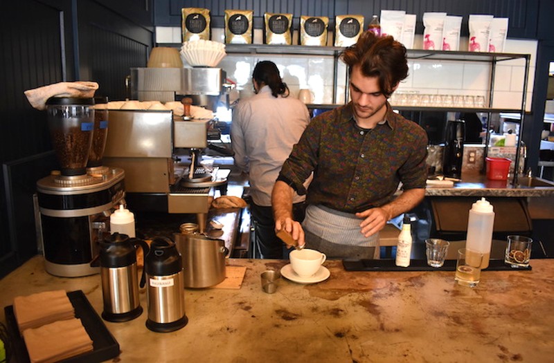 The new coffee program at Winslow's Table aims to give the neighborhood a new coffee destination. - LIZ MILLER