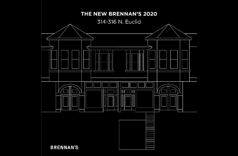 Renderings of Brennan's new home in the Central West End. - COURTESY BRENNAN'S