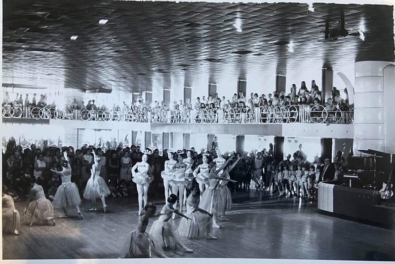 A dance recital during the 1970s in the Admiral's ballroom. - GINNY BLAKEMORE