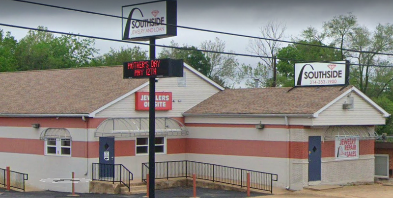 As many as ten people helped steal a cache of weapons from Southside Pawn and Jewelry. - IMAGE VIA GOOGLE STREETVIEW