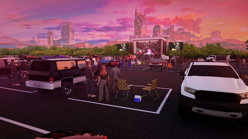 Live Nation is getting in on on the drive-in craze brought on by the coronavirus pandemic. - RENDERING PROVIDED BY LIVE NATION