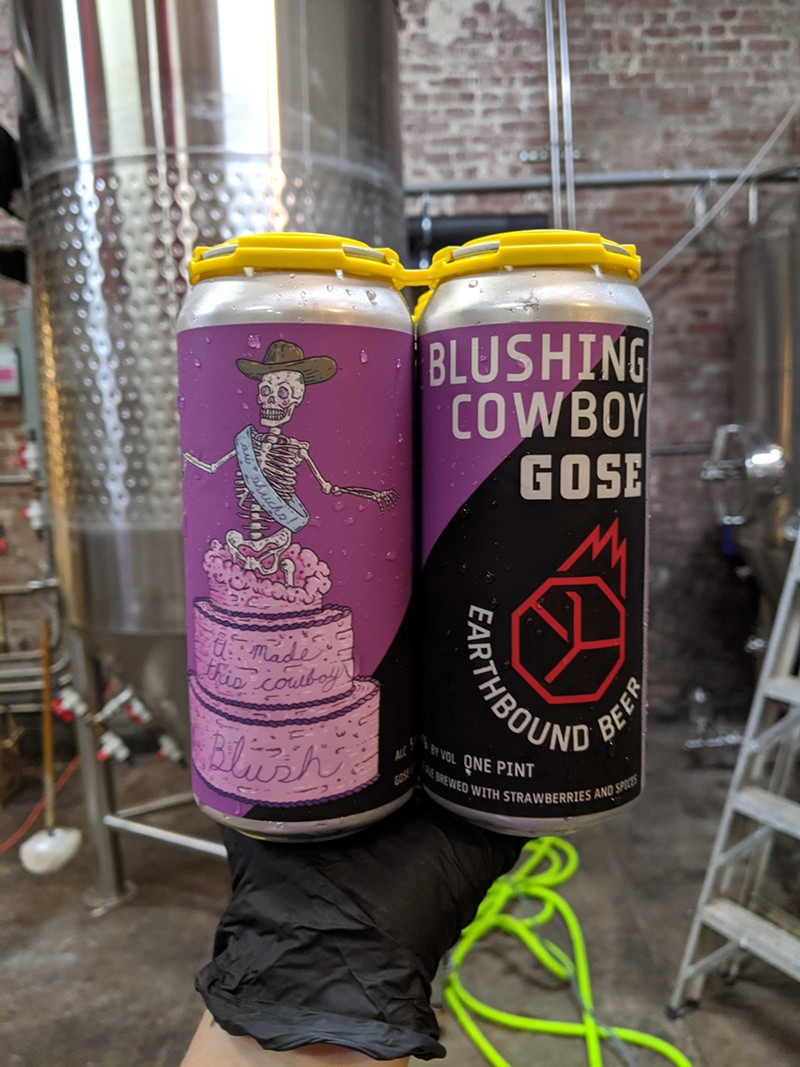 A new strawberry gose, as fresh as fresh can be. - VIA EARTHBOUND BEER