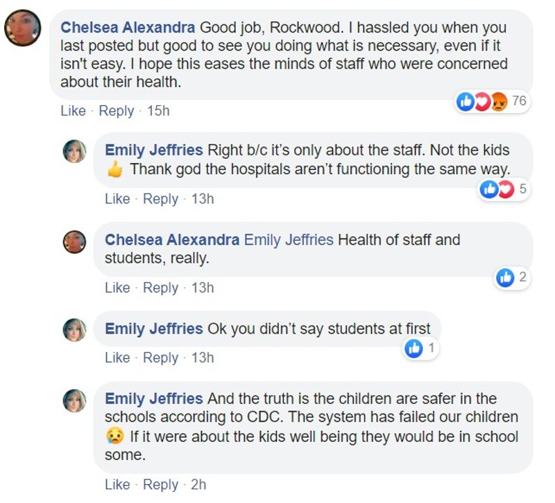 Rockwood School District Goes Fully Online, Parents Lose Their Damn Minds in Facebook Thread (19)