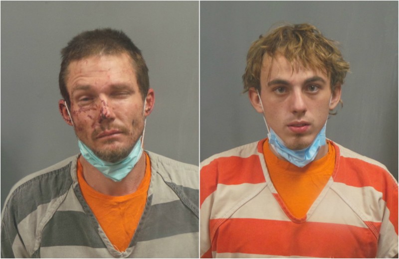 Jesse Bell, left, and Gregrey Tyler face multiple felonies. - COURTESY JEFFERSON COUNTY SHERIFF