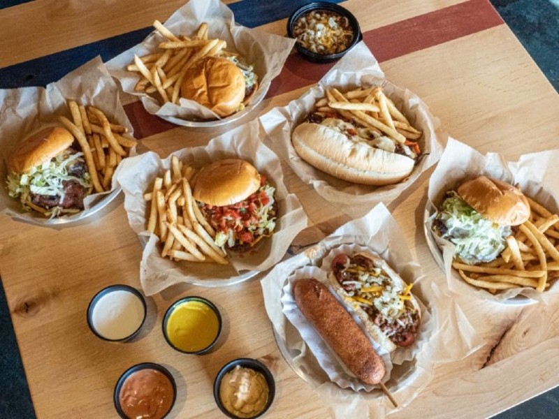 Off the Wall, from the Mission Taco Joint team, features burgers, hot dogs and other "boardwalk eats." - COMPLIMENTS OF MISSION TACO JOINT