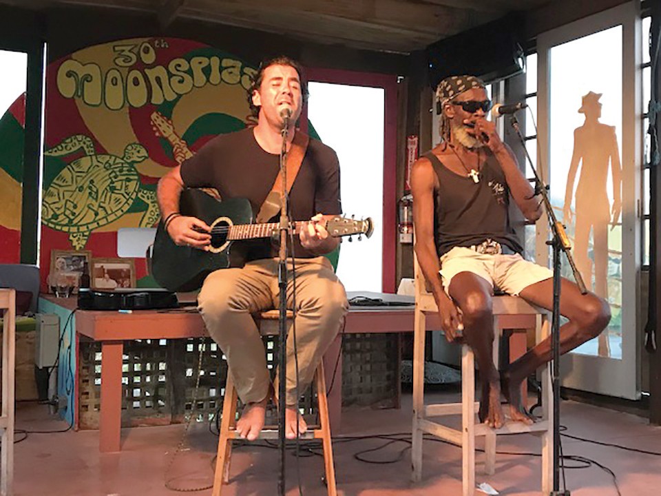 Aguirre and Banx have been streaming live from the Dune Preserve to viewers around the world, which has helped sustain both musicians as Covid destroyed the gig industry. - CRISPIN THURSTON