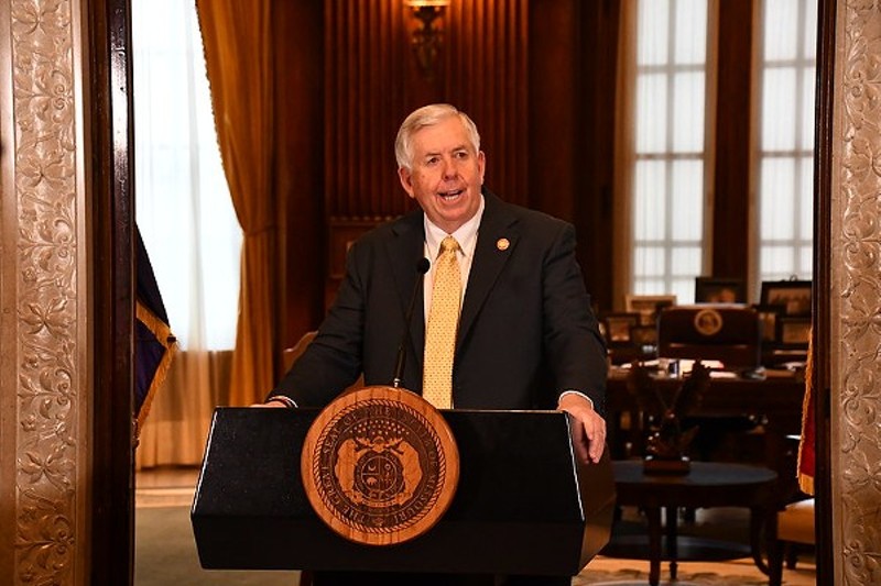 Missouri Gov. Mike Parson during a press conference on Feb. 5. - COURTESY MISSOURI GOVERNOR'S OFFICE