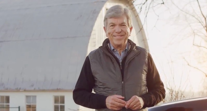 U.S. Sen. Roy Blunt spoke in front of a dairy barn to announce he isn't running for re-election. - SCREENSHOT