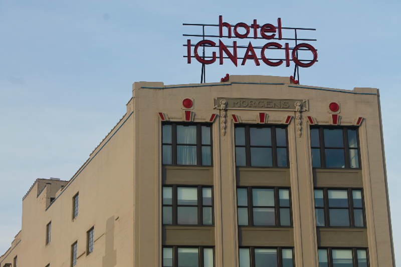 Hotel Ignacio, a SLU-owned hotel on Olive Boulevard, is now used for isolation housing for students exposed to COVID-19. - Riley Mack