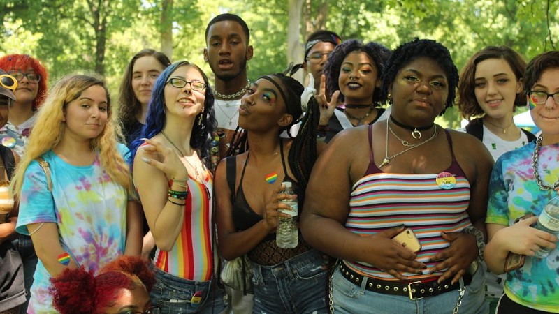People gathered at Tower Grove Pride in 2019. - Katie Counts