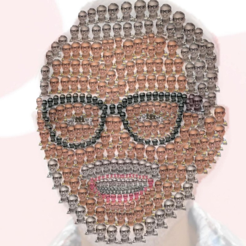 A fifth grader's portrait of Jeff Goldblum, who truly contains multitudes. - VIA INSTAGRAM