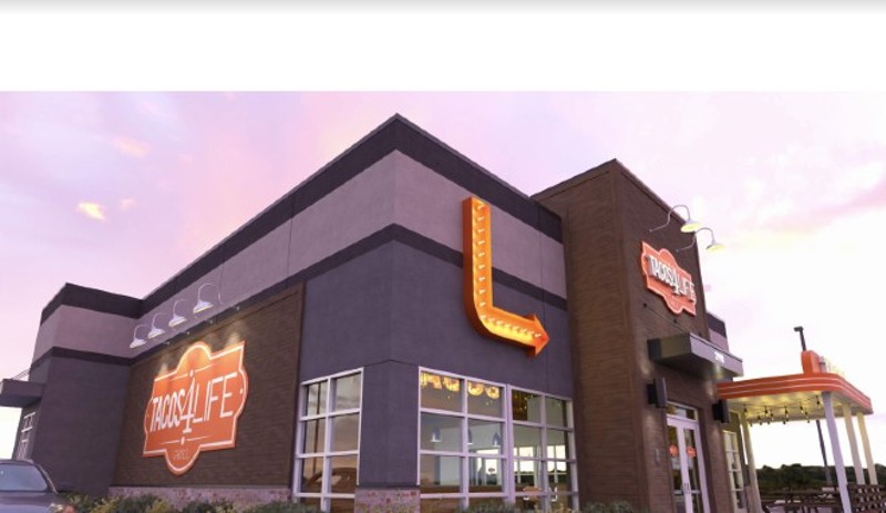 Tacos 4 Life will open its first Missouri location in O'Fallon this Fall. - COURTESY OF LEWIS ARCHITECTS