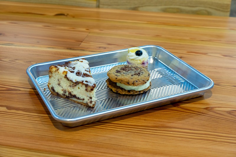 Patty's Cheesecakes offers sweet treats for food hall-goers. - Holden Hindes