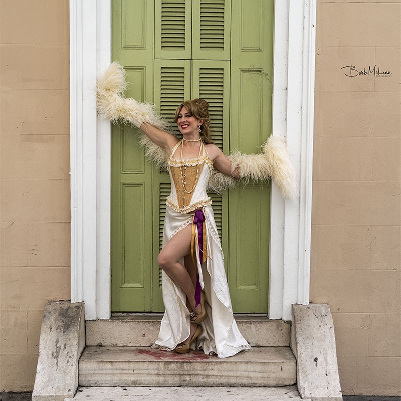 Lola Van Ella left her mark on St. Louis burlesque — now she's hoping the city can come to the aid of hurricane-devastated New Orleans. - BARB MCLEAN/COURTESY OF LOLA VAN ELLA