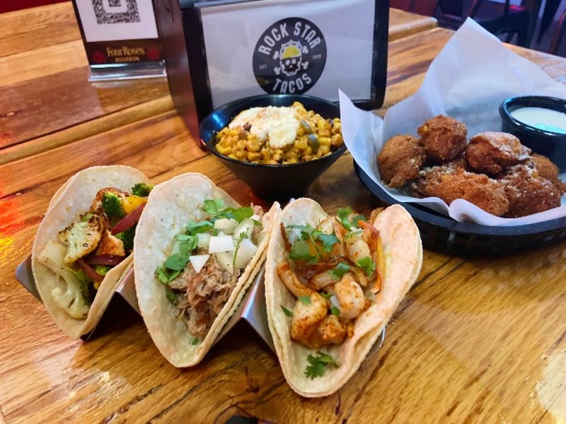 A selection of dishes from Rock Star Tacos. - CHERYL BAEHR