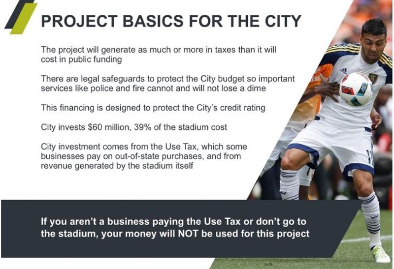 'Zero' Tax Claim by Soccer Stadium Backers Triggers Pushback
