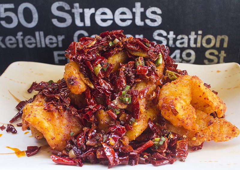 "Hot Crisp Fish" is as good, and as spicy, as it looks. - PHOTO BY MABEL SUEN