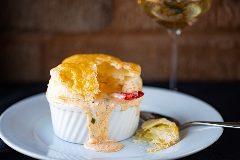 Timothy the Restaurant embraces fine dining with dishes such as a lobster pot pie with peas, tarragon, cream sherry and puff pastry. - MABEL SUEN