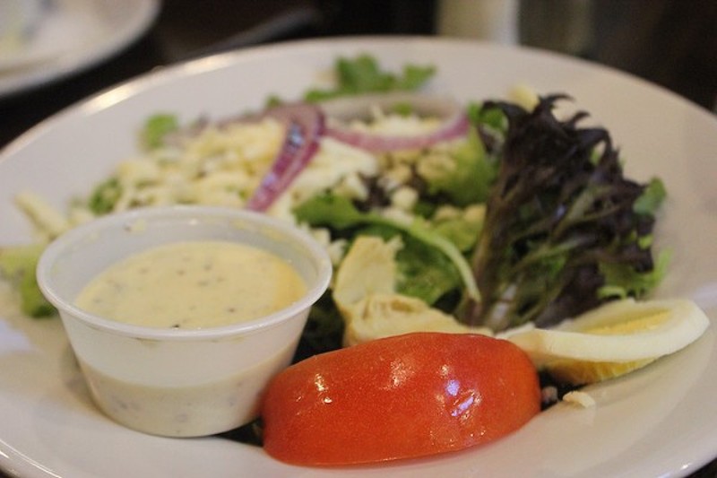 Mayfair dressing tops the salad at St. Louis-themed Circa STL. - PHOTO BY SARAH FENSKE