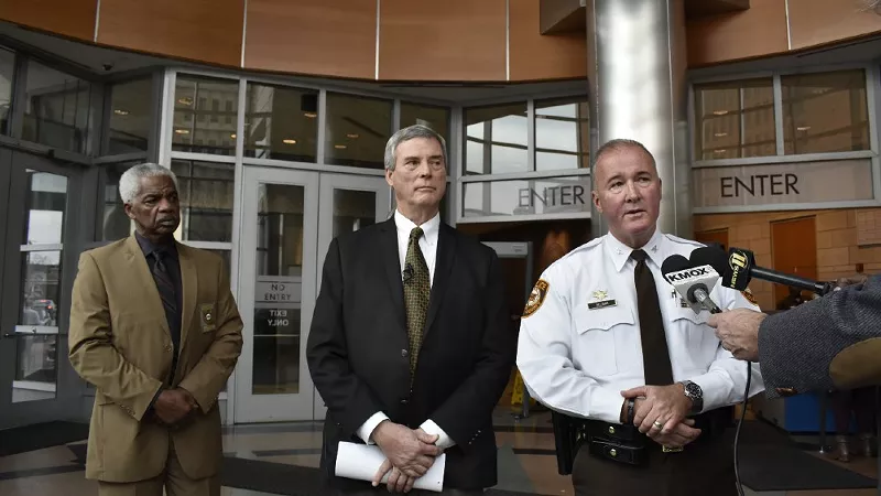 Kenneth Gregory, left, will be the new Chief of Police. - DOYLE MURPHY