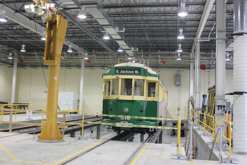 Another car in in the process of being refurbished. - PHOTO BY SARAH FENSKE