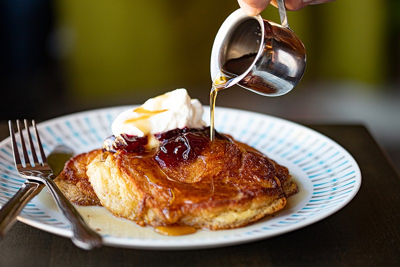 Grand Pied's pancakes are the best version of the dish you will find in the St. Louis region. - MABEL SUEN