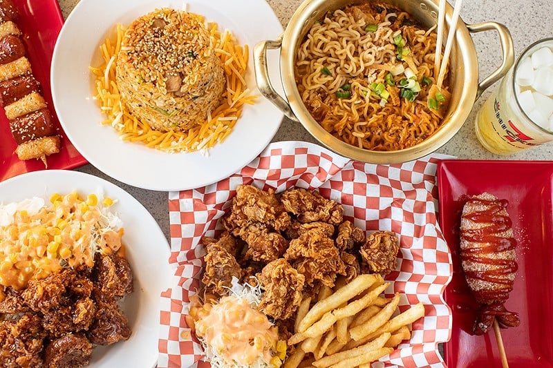 Chicken Seven dazzles with its Korean fried chicken and street food. - Mabel Suen