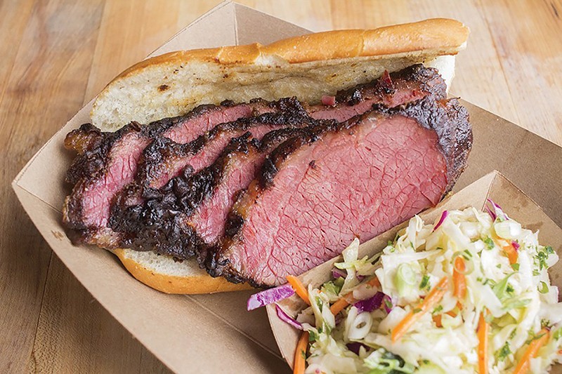 The Stellar Hog's corned beef brisket is some of the best bar food you will find in St. Louis. - MABEL SUEN