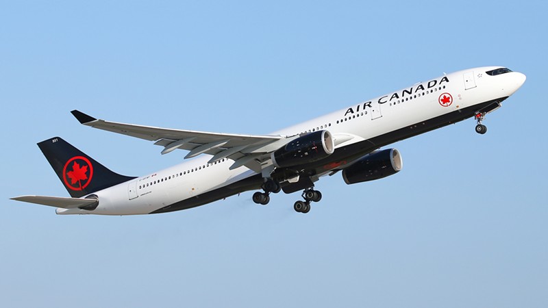An Air Canada plane, possibly heading to or from St. Louis. - Courtesy Air Canada