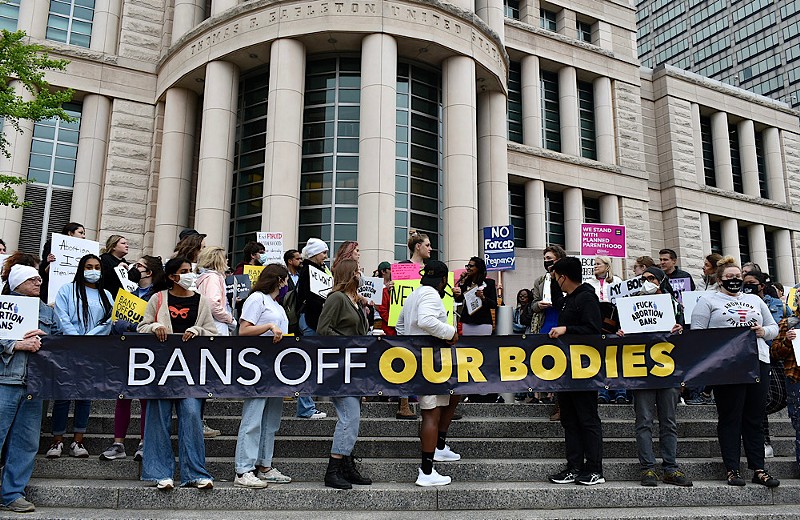 St. Louis' Bans Off Our Bodies Rally was held in support of abortion rights. - Reuben Hemmer