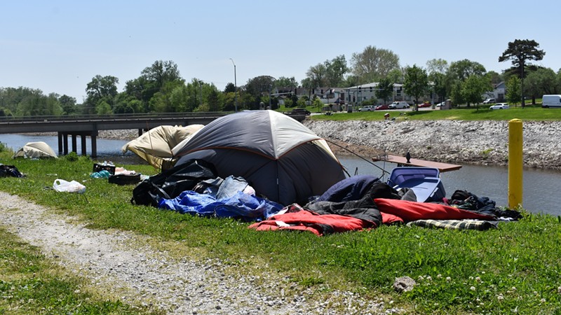 Board Bill 14 would ban living in tents in public right of ways. - RYAN KRULL