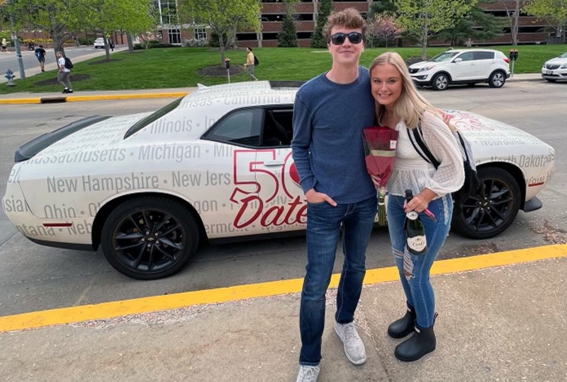 Matt Wurnig, a.k.a. the “TikTok Bachelor,” recently brought his 50 Dates in 50 States project to Missouri. - LOBELINE COMMUNICATIONS