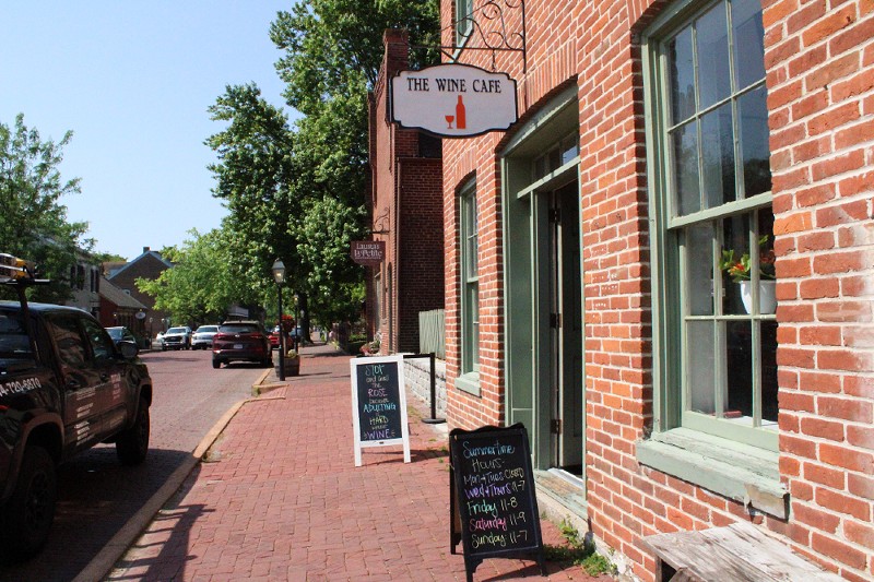 The Wine Cafe is located on Historic Main Street in St. Charles.  -JENNA JONES
