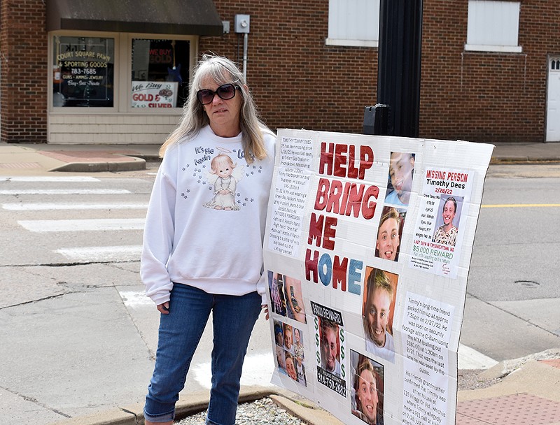 Since the beginning of March, Barbara Hall has been looking for her son Timmy Dees. - RYAN KRULL