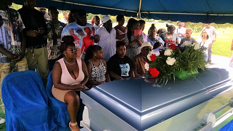 The funeral of Jorell Cleveland. - Courtesy Ben Westhoff