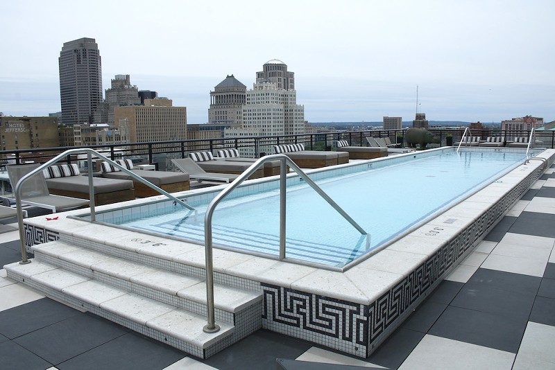 The rooftop pool at the Last Hotel. - Monica Obradovic