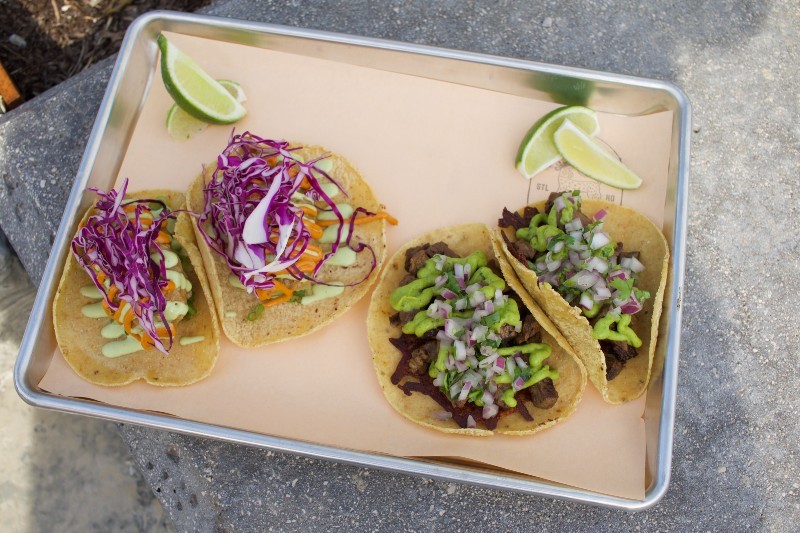 The tacos are inspired by the dishes Hernandez has tasted along Mexico's Baja coast.  -CHERYL BAEHR