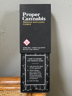 The product's packaging helpfully includes instructions for smoking a joint. - GRAHAM TOKER