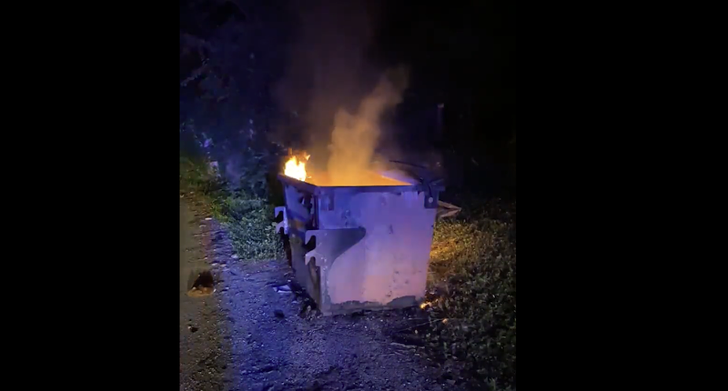 St. Louis Fire Department responded to 75 dumpster fires over the Fourth of July. - VIA SCREENGRAB