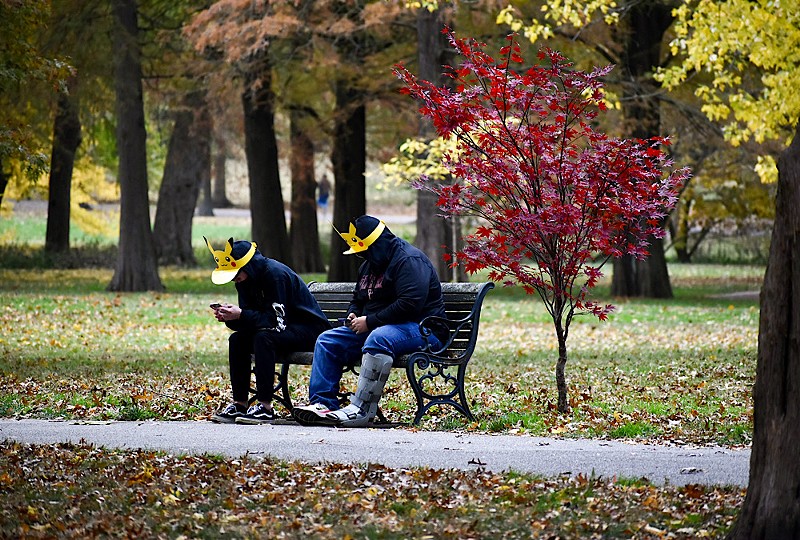 Pokemon players enjoy a Pokemon Go event in Tower Grove Park in November 2021. Police have now apprehended a suspect accused of stealing Pokemon cards. - Reuben Hemmer