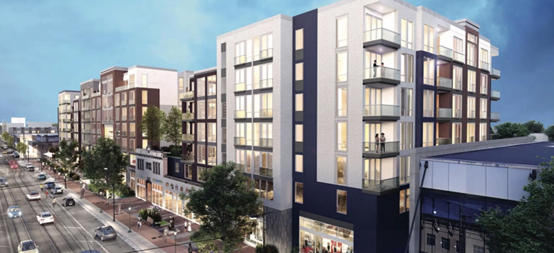 The University City planning commission will likely review the proposal to build a 300-unit apartment building at its September 28 meeting. - VIA CITYSCENE STL