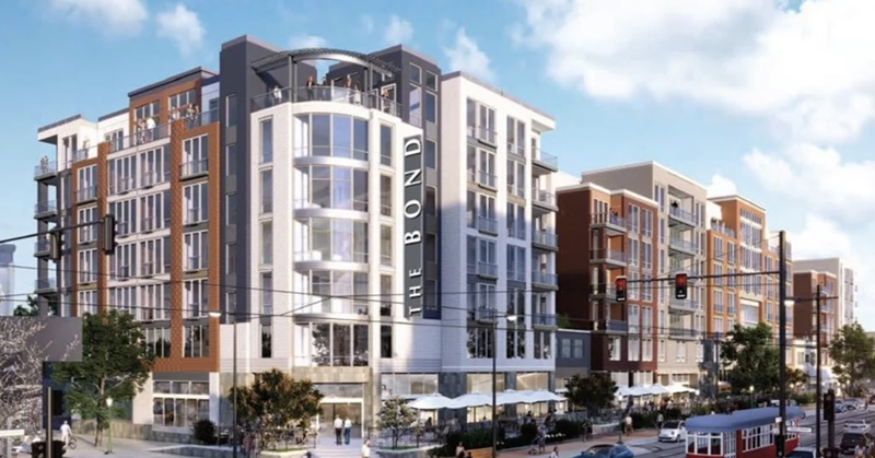A look at the 7-story apartment building proposed for the Loop called "The Bond." - VIA CITYSCENE STL