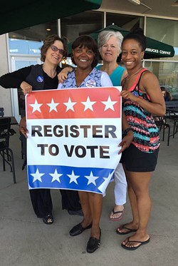 In addition to seeing dance troupes perform, you can also register to vote. - COURTESY JOAN LIPKIN