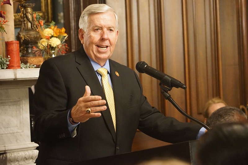 Missouri Governor Mike Parson wants to lower Missouri's tax rate forever because the we have a temporary budget surplus. - GOVERNOR'S OFFICE/FLICKR