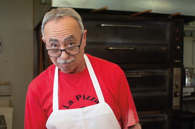 Paul Bishop shares his passion for pies at La Pizza. - Andy Paulissen