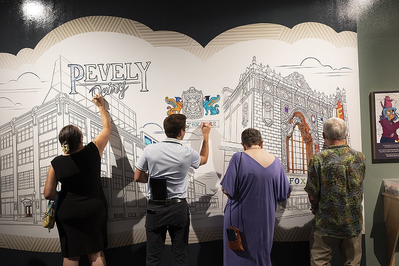 Visitors try out Coloring STL  during a member preview. - Courtesy Missouri History Museum