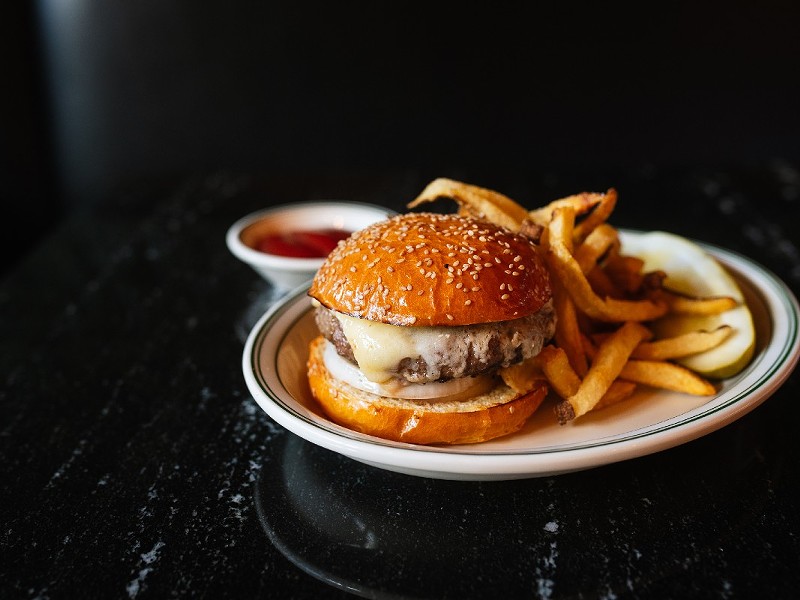 The burger and fries at Wright's Tavern are the perfection of form.