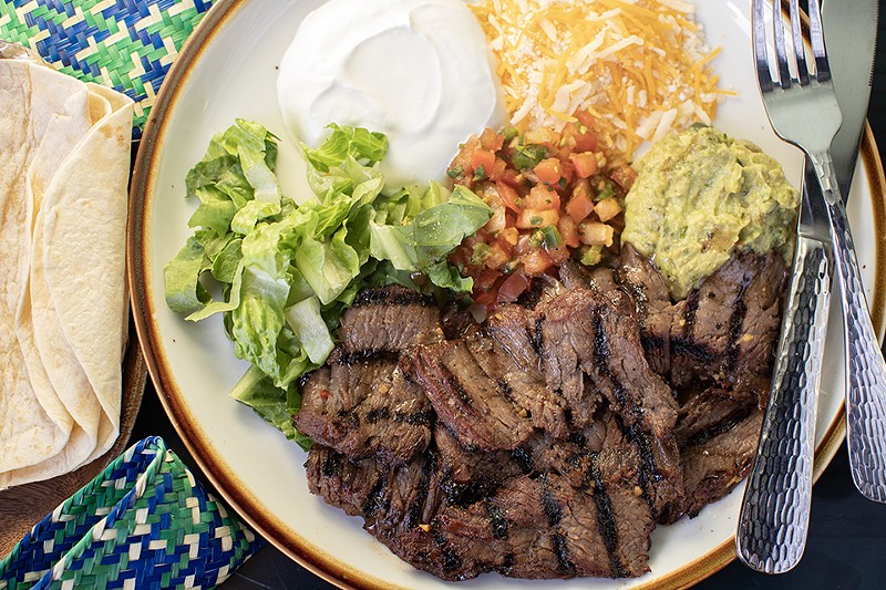 The steak fajitas are perfection of the form.