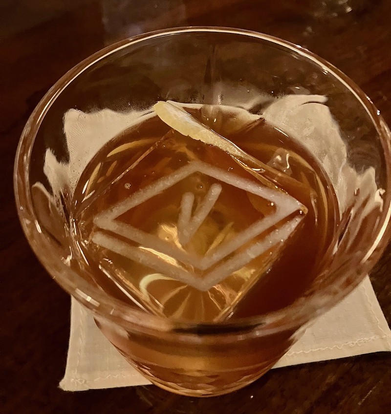 Yes, that's the bar's logo on your ice cube. - SARAH FENSKE